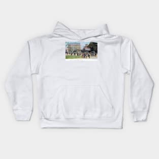 1905 Entrance to Brooklyn Bridge New York City Kids Hoodie